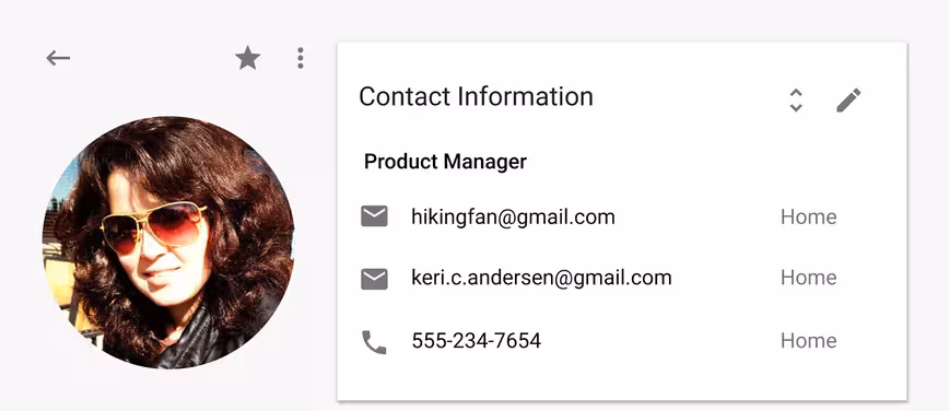 Contacts preview 3.5