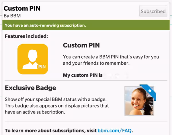 Custom PINs