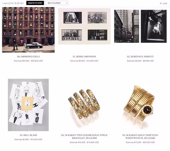 Sotheby's New York items