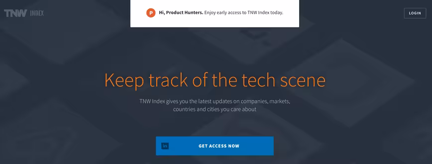 TNW Index on Product Hunt