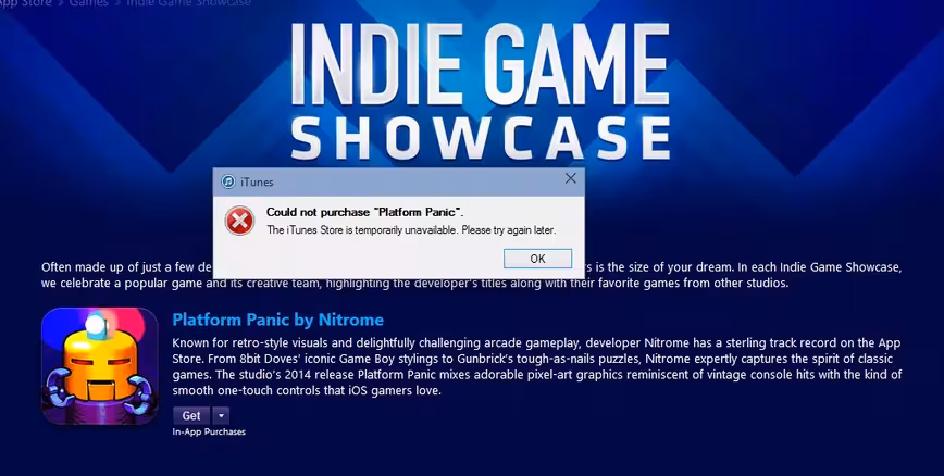 iTunes dead