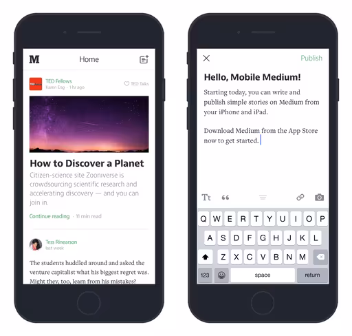 medium ios update editing