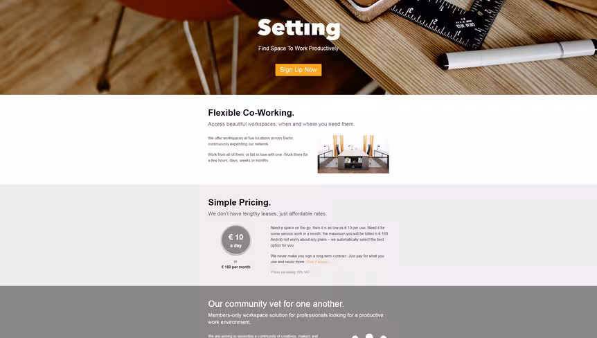 setting