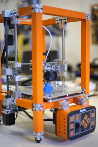 A 3D printer assembled from UberBlox 