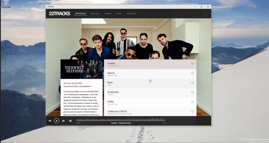 22tracks windows universal app