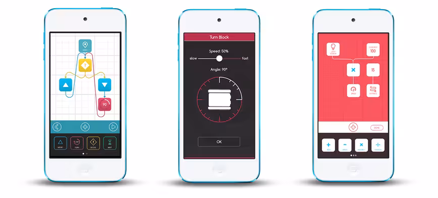 Codie application screens