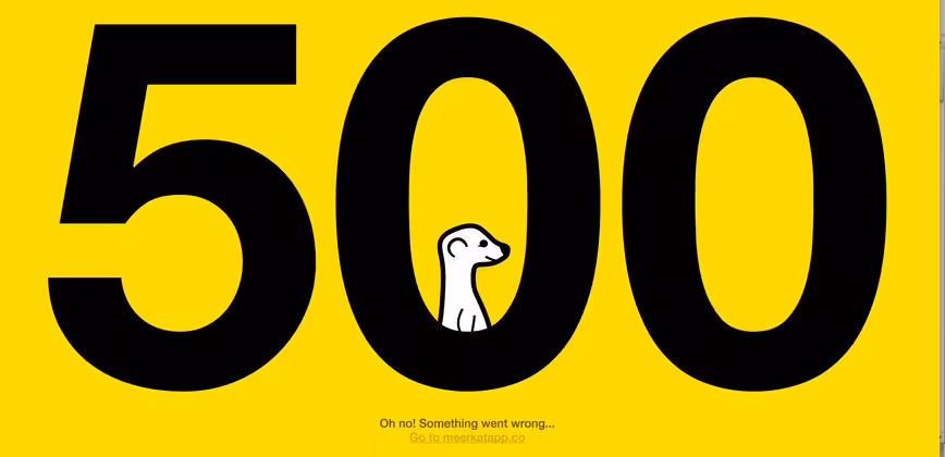 Madonna’s Meerkat video premiere utterly failed, displayed a 500 error page instead