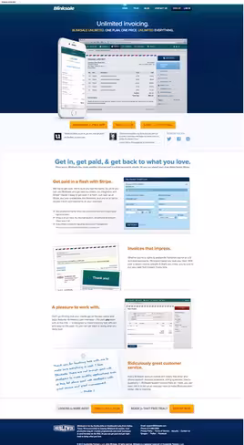 Blinksale website