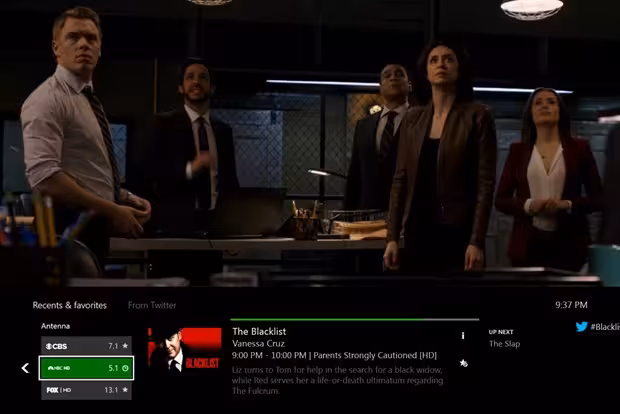 xbox one live tv