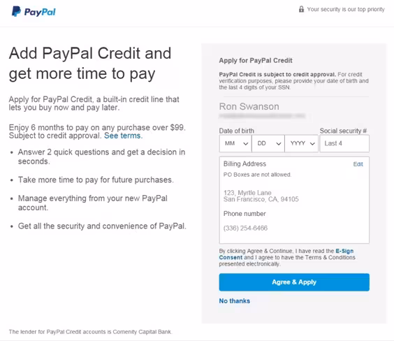 PayPal Credit