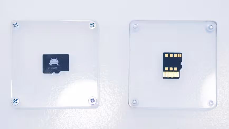 This tiny microSD card contains an entire cryptographic computer