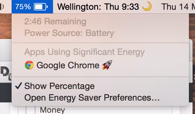 Chrome energy usage.