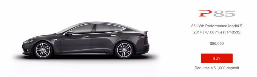 tesla preowned