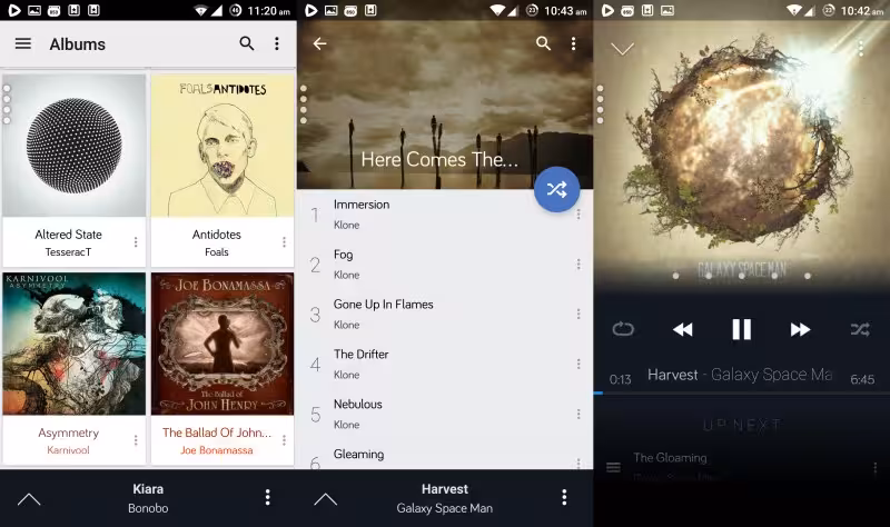 CloudPlayer streams music from your cloud storage and device memory