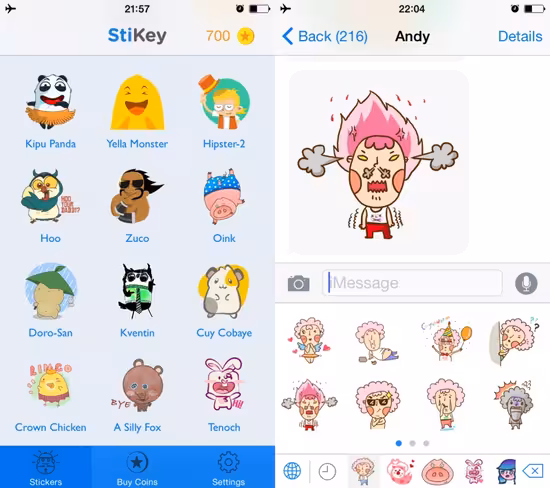 StiKey screens