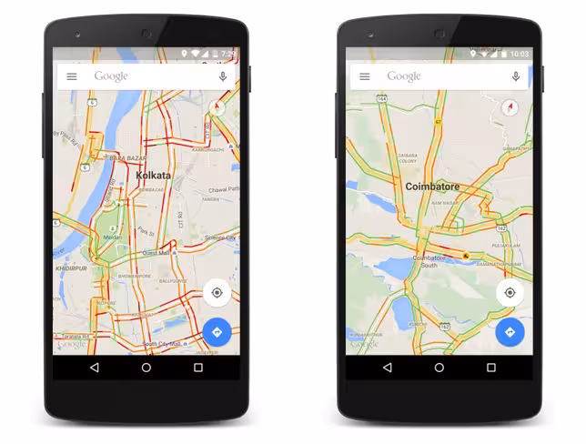 Google Maps Traffic India