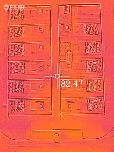 Circuit board thermal image