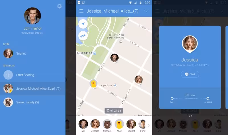 Line Here lets you see where your crew is