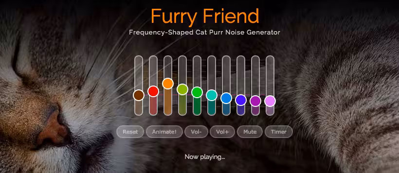 Stressed? You need this cat purr noise generator