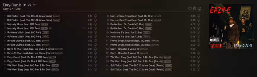 I mean I really like Eazy E but come on Apple! 