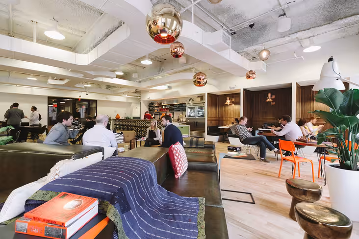 WeWork Coworking Space in New York's FiDi