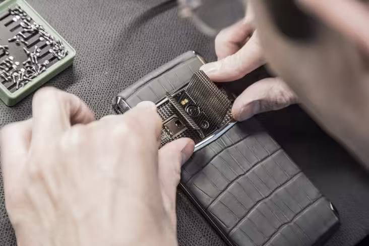 Each device is hand-assembled in England and is engraved with the craftsman's signature