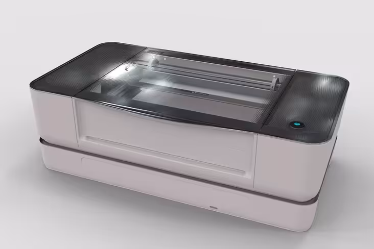 Glowforge with optional Air Filter white background