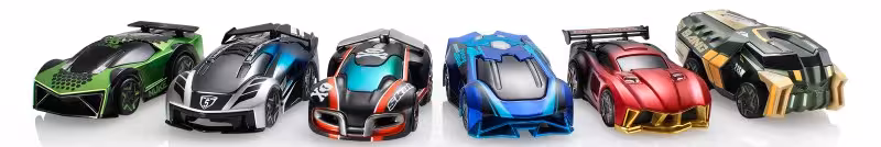 The complete lineup of Anki supercars