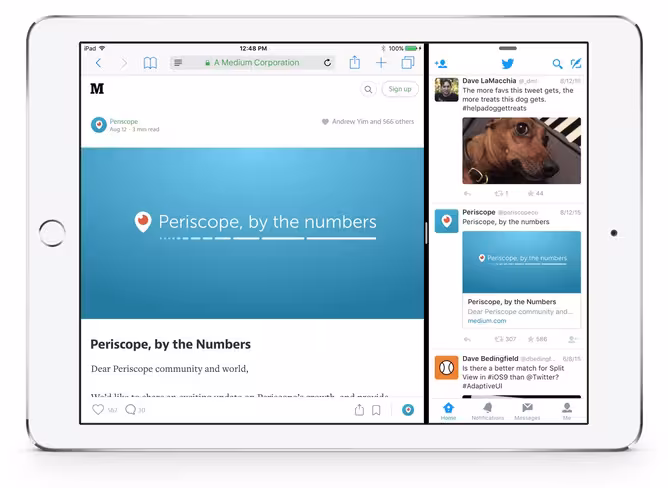 Twitter will support multitasking in iOS 9