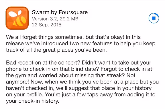 foursquare late check in