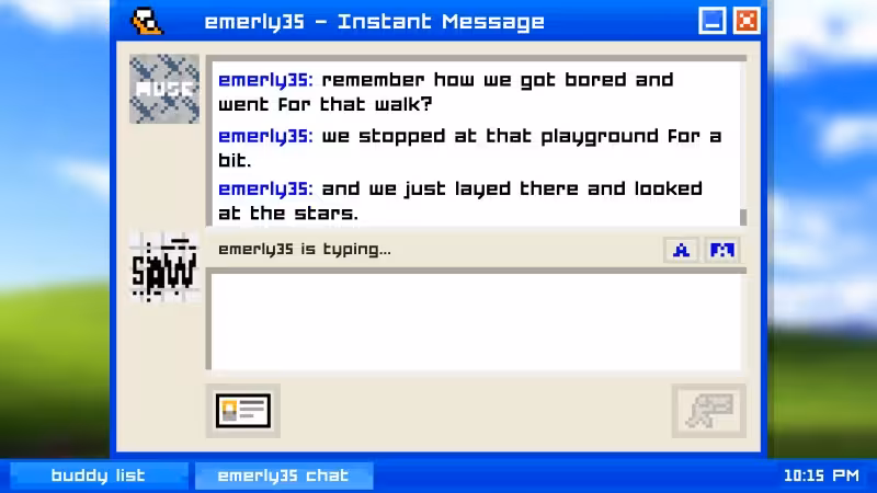 For those of you who fostered relationships on instant messengers, this game is sure to rekindle some memories