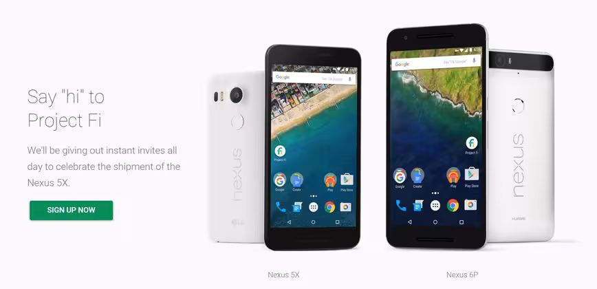 The Nexus 5X goes on sale and Google celebrates with ‘instant’ Project Fi invites