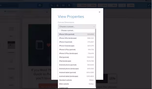 Collaborative design app UXPin