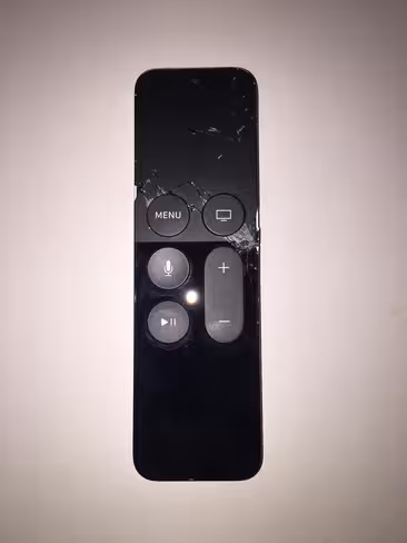 The new Apple TV remote shattered