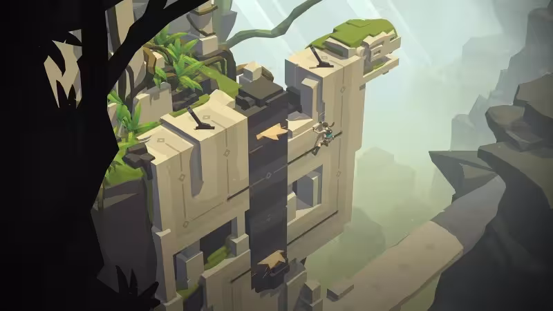 Lara Croft GO offers challenging puzzles and beautiful visuals