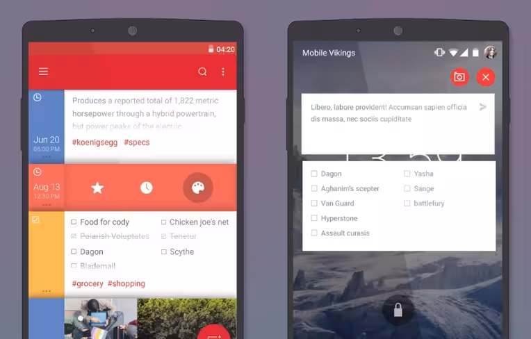 Parchi lets you take quick notes and photos, and works on your lock screen too