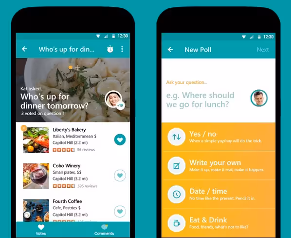 Tossup helps you plan outings with friends and gets everyone on the same page
