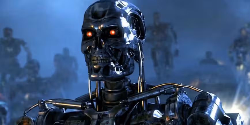 It's an article about AI dystopia. Wheel out the Terminator picture!