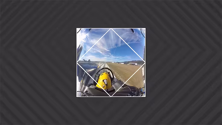 Video transformed into pyramid layout