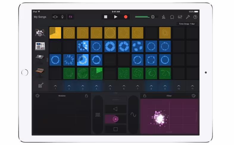 GarageBand for iOS - Live Loops - iPad