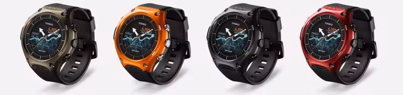 The handsome Casio WSD-F10 comes in a range of colors