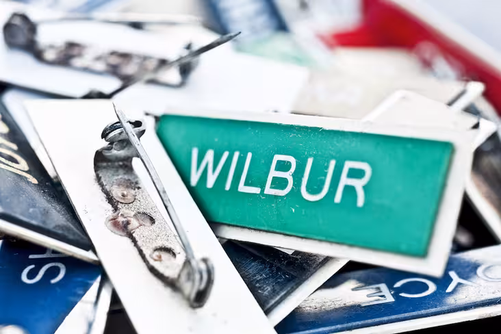 name, badge