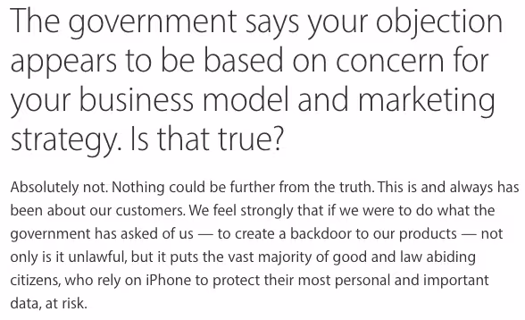 Apple encryption FAQs