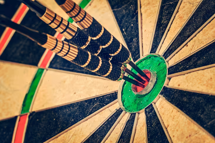bulls eye, target, sync
