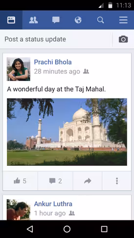 Facebook Lite offers a stripped-down interface for improved performance on low-end devices