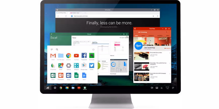This isn't Android N (it's Remix OS), but it's an example of what Android could look like in the future.