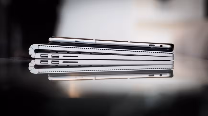 The tablet is really thin, even with the keyboard attached.