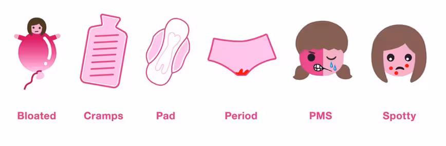 Bodyform period emojis