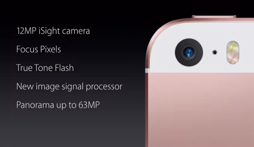 iPhone SE camera