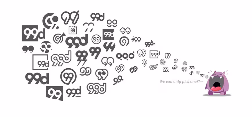 Some of the logos that didn't make the final cut.